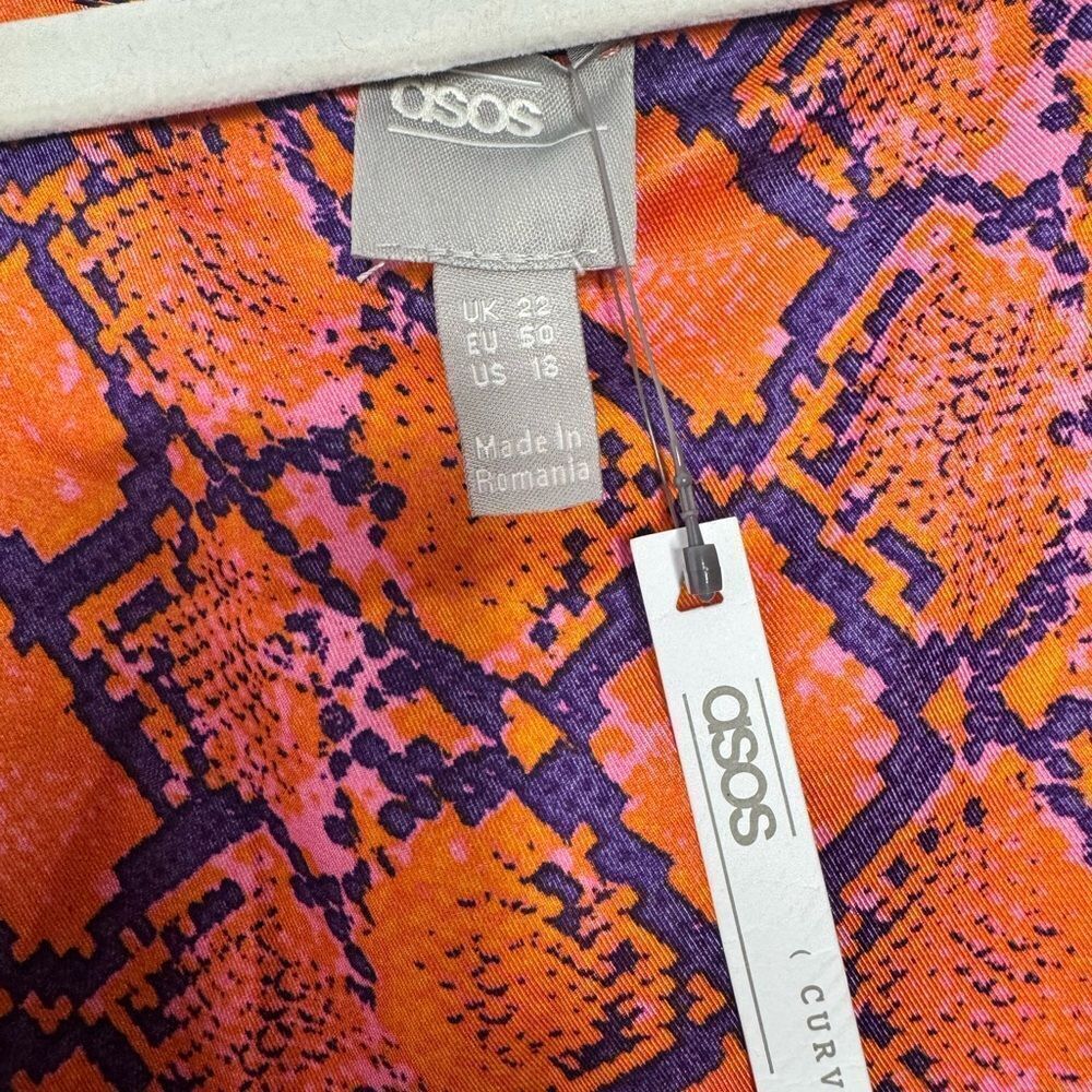 ASOS curve animal print dress size 18 - Picture 7 of 8